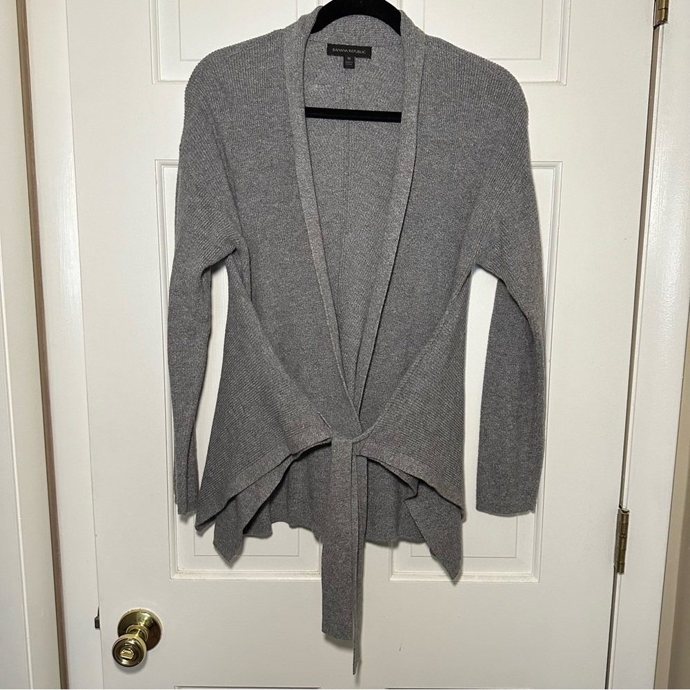 Banana Republic | Grey Belted Knit Sweater
